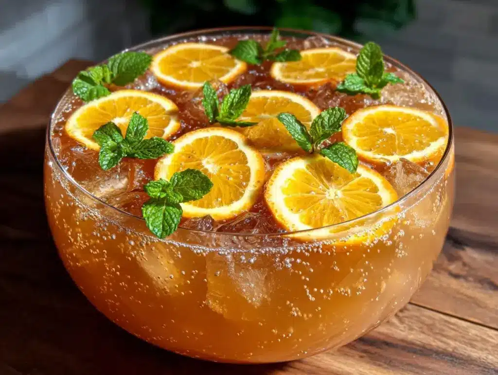 easy champagne brunch punch - featured image