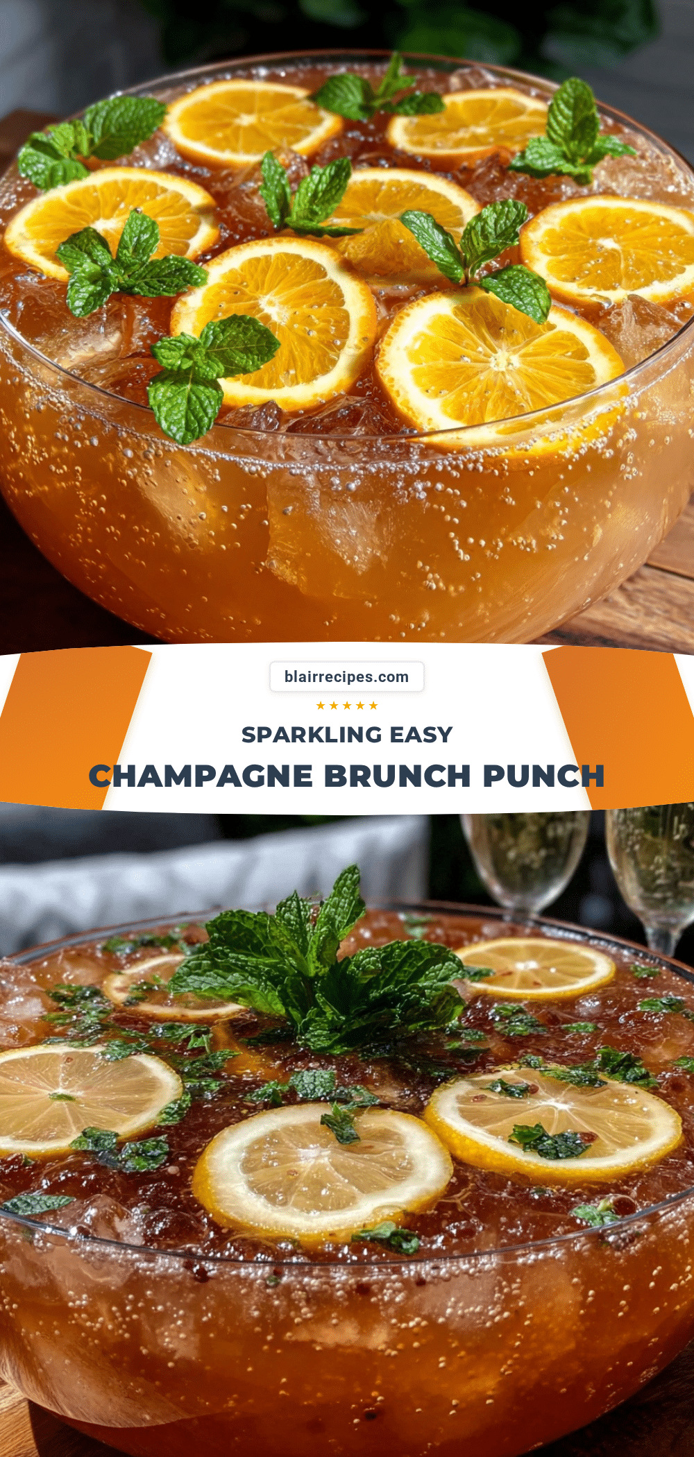 easy champagne brunch punch recipe