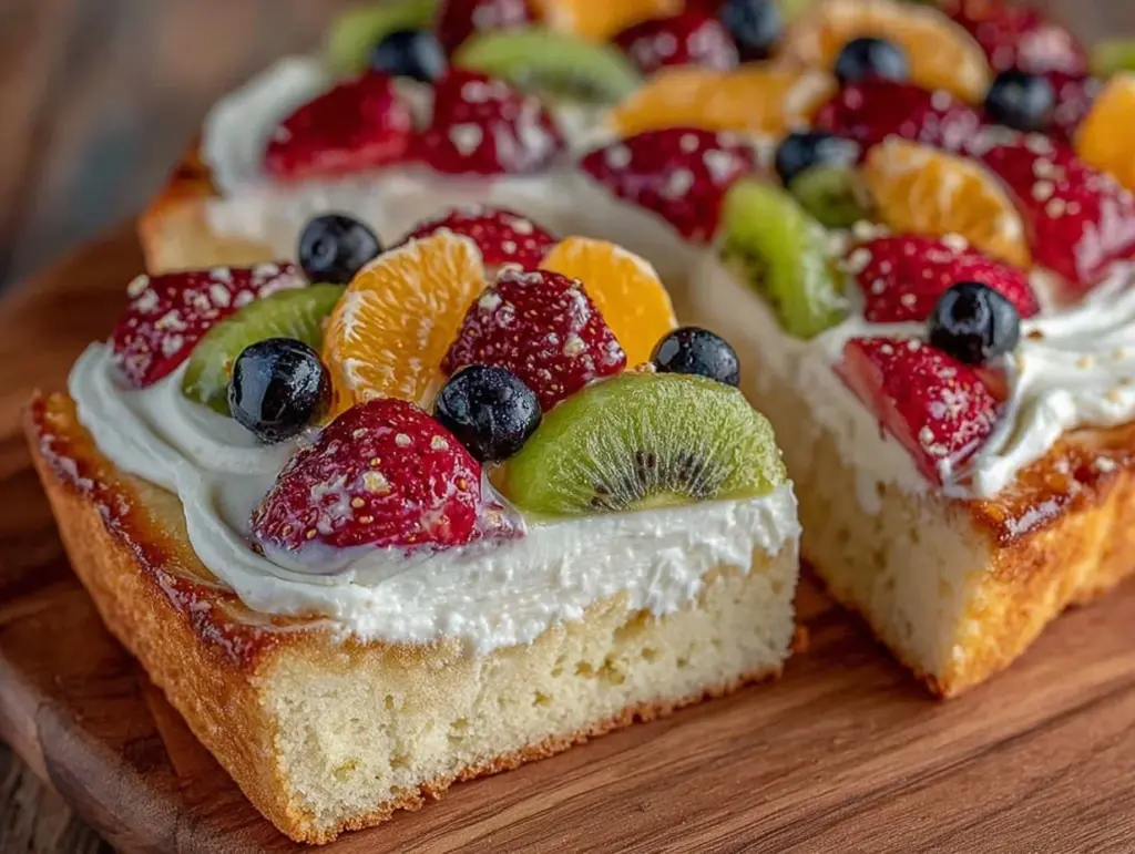 easy creamy fruit pizza - featured image