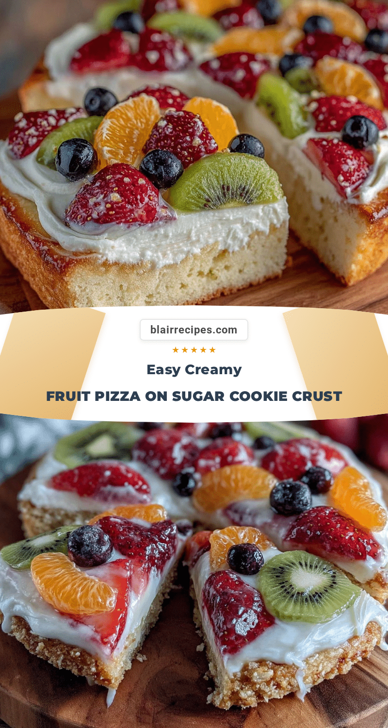 easy creamy fruit pizza recipe