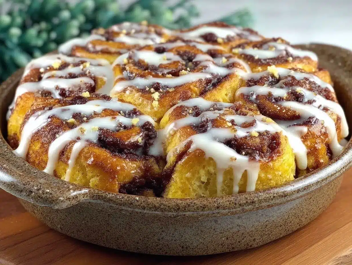 easy gooey cinnamon roll casserole preparation steps
