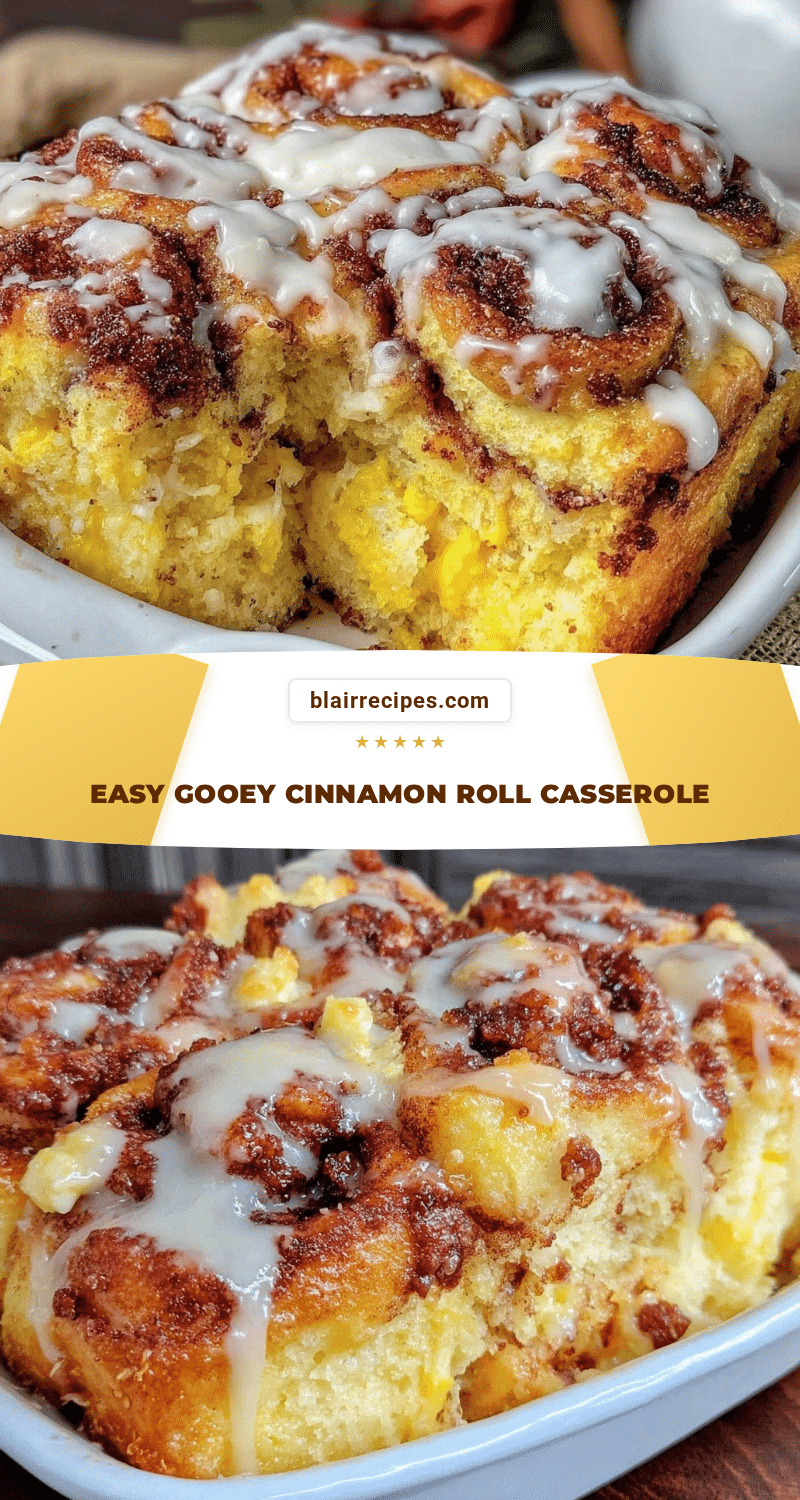 easy gooey cinnamon roll casserole recipe recipe