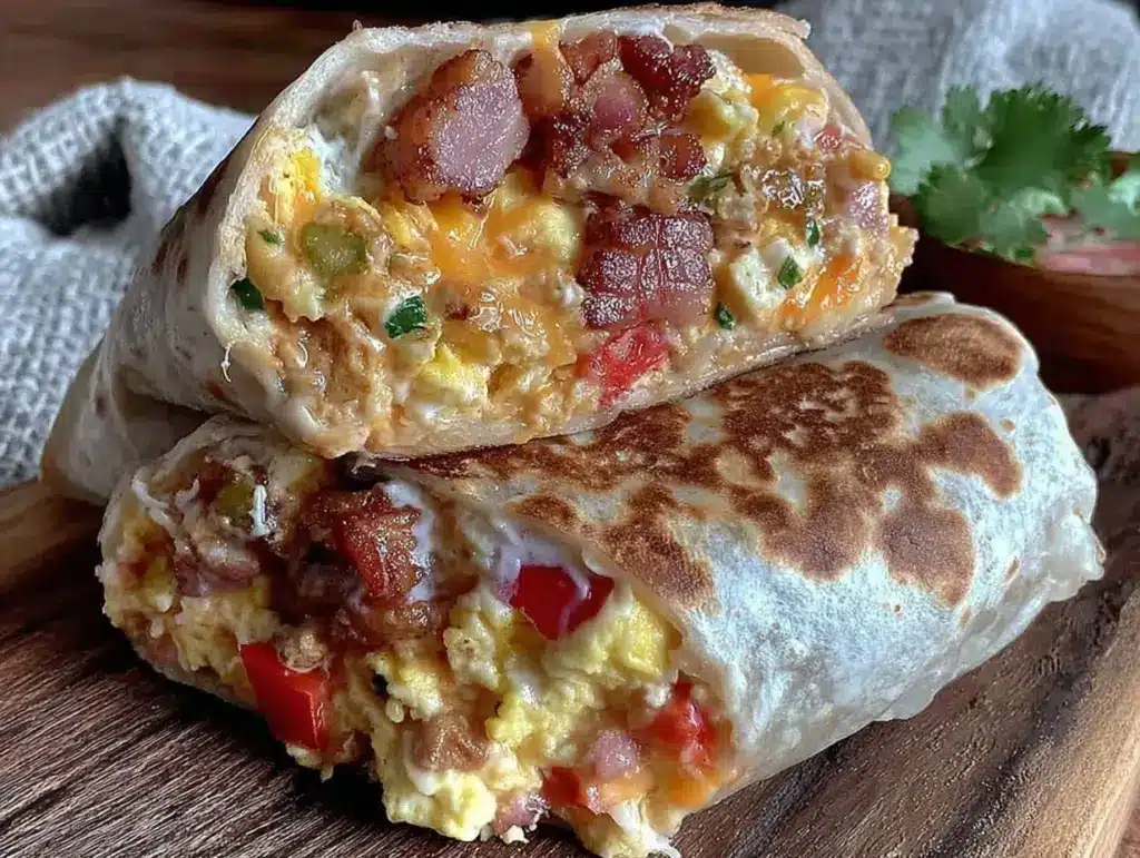 easy make-ahead breakfast burritos - featured image