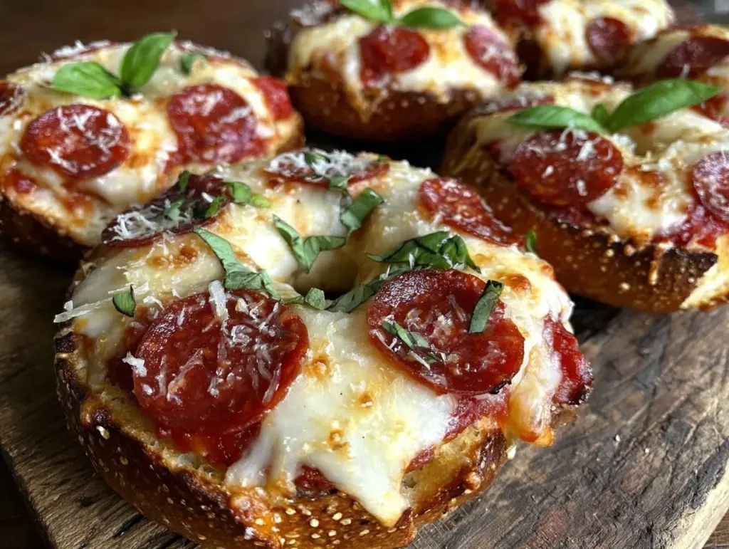 easy pizza bagels recipe - featured image