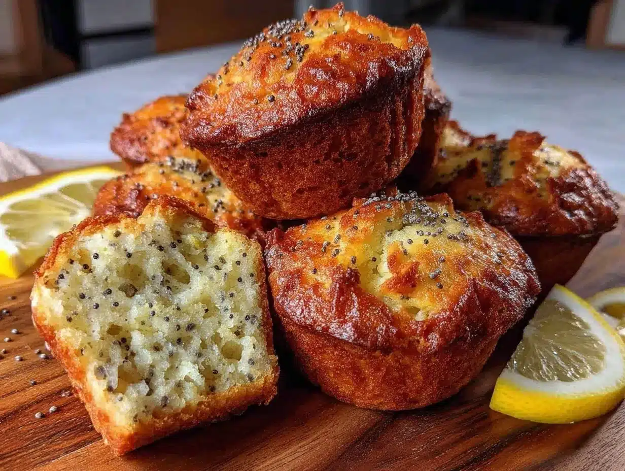 easy zesty lemon poppy seed muffins preparation steps