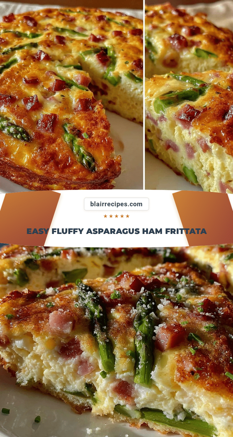 fluffy asparagus and ham frittata recipe