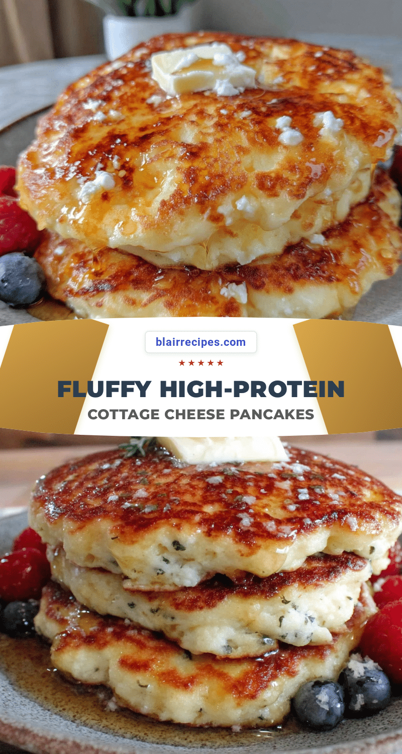 fluffy cottage cheese protein pancakes recipe