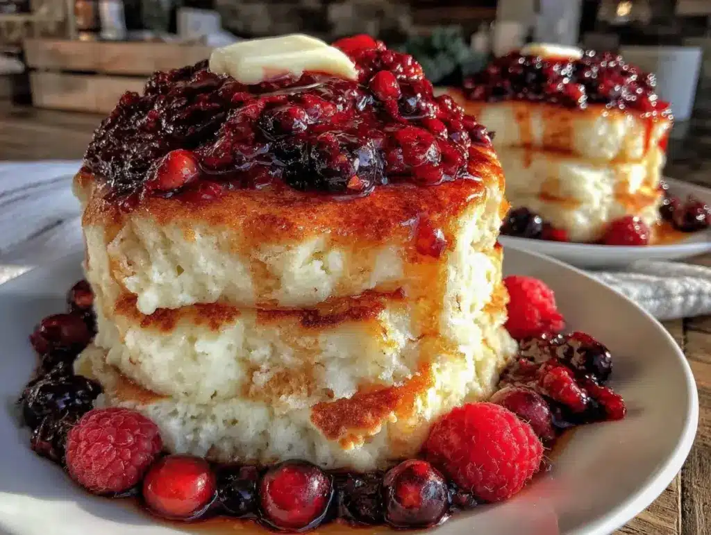 fluffy lemon ricotta pancakes - featured image
