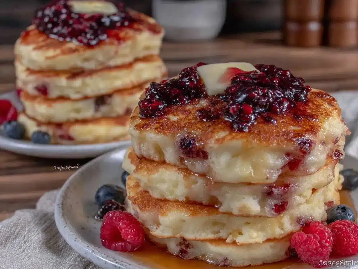 fluffy lemon ricotta pancakes preparation steps