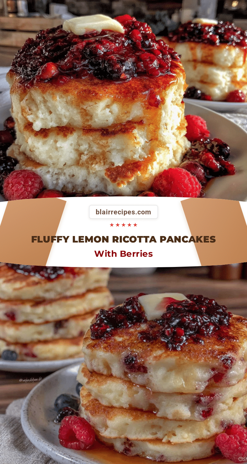 fluffy lemon ricotta pancakes recipe