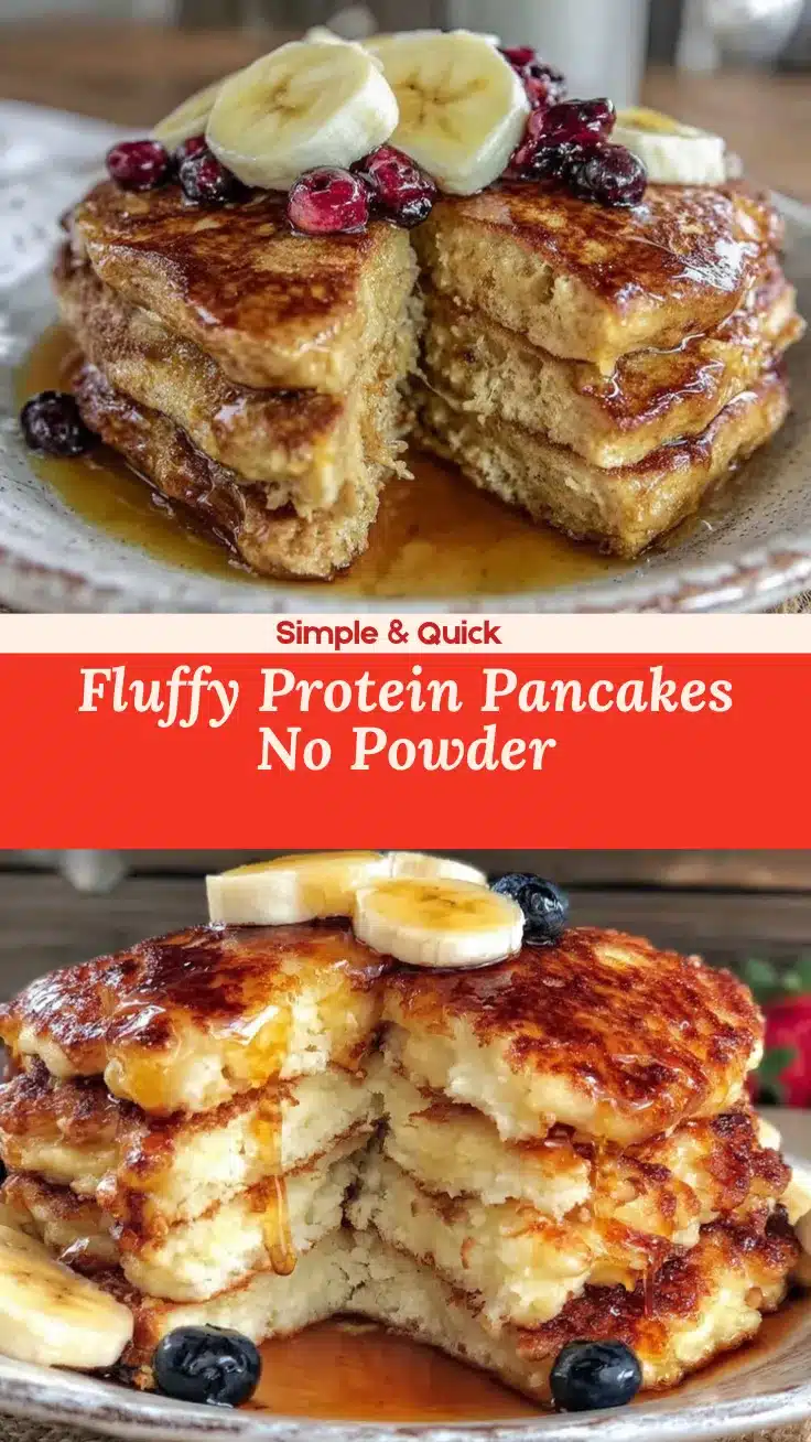 fluffy protein pancakes no powder recipe