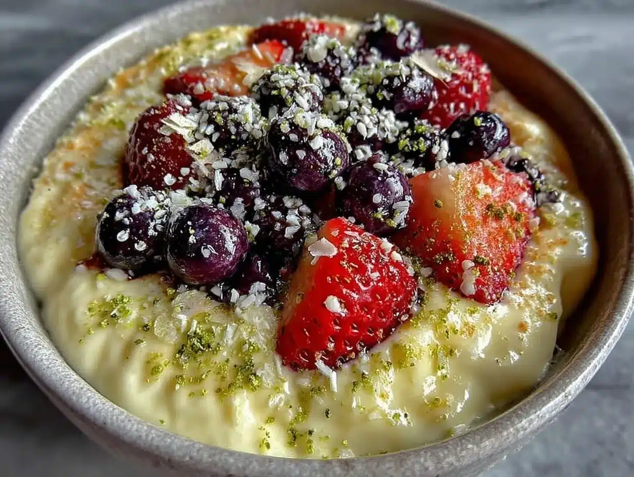 fresh greek yogurt protein bowl preparation steps