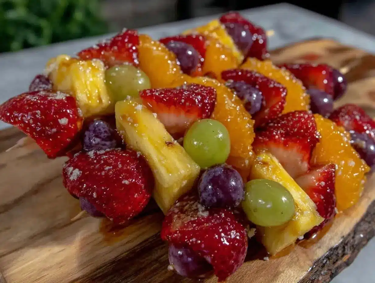 Fresh Mimosa Bar Fruit Skewers preparation steps