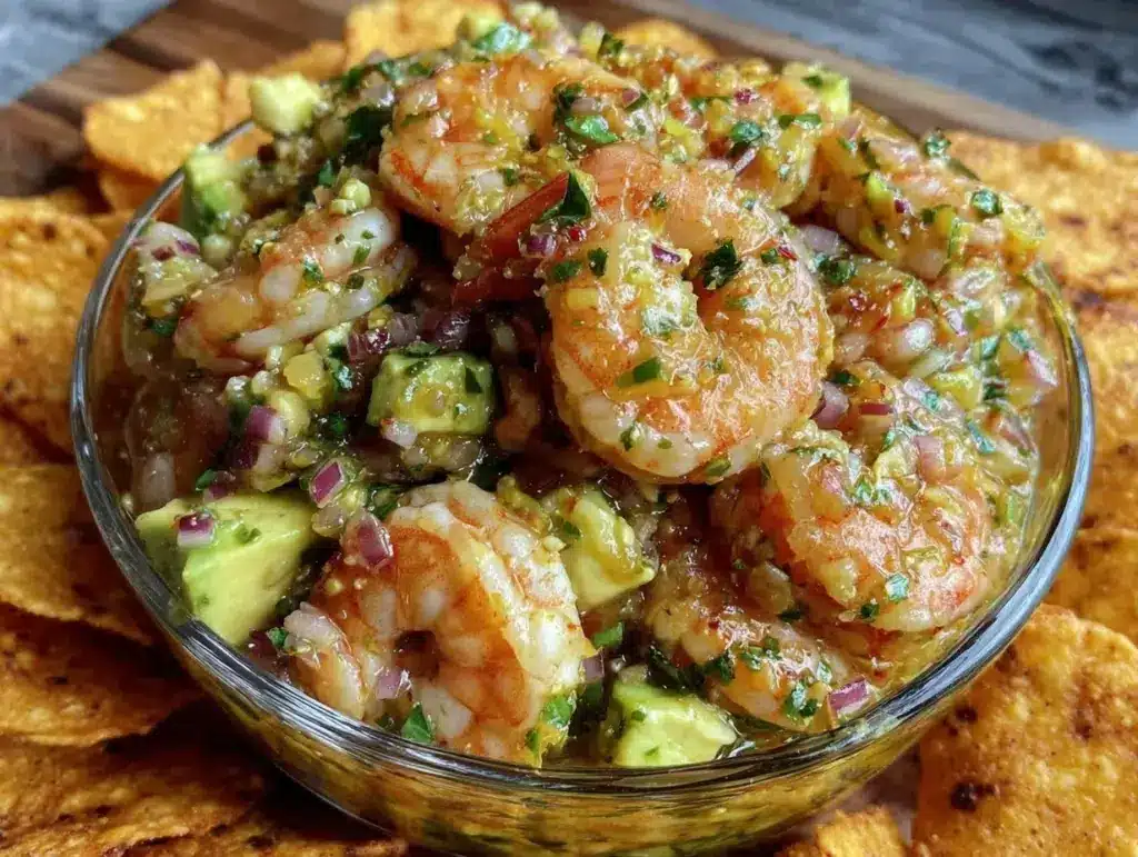 fresh shrimp ceviche - featured image