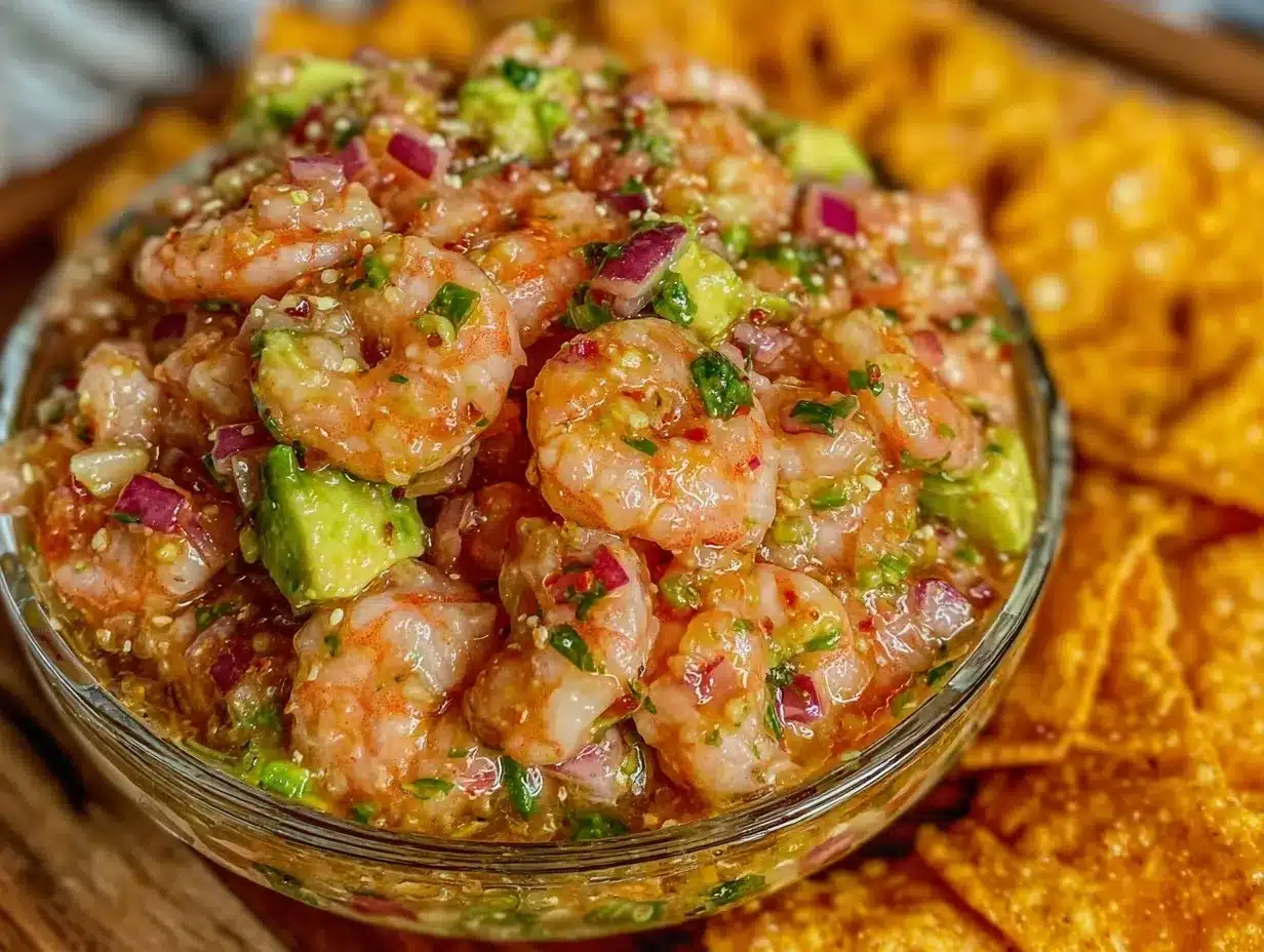 fresh shrimp ceviche preparation steps