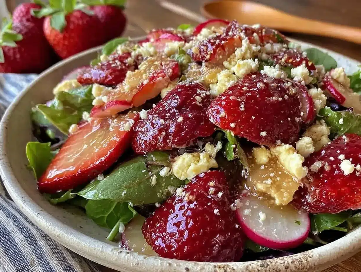fresh spring salad preparation steps
