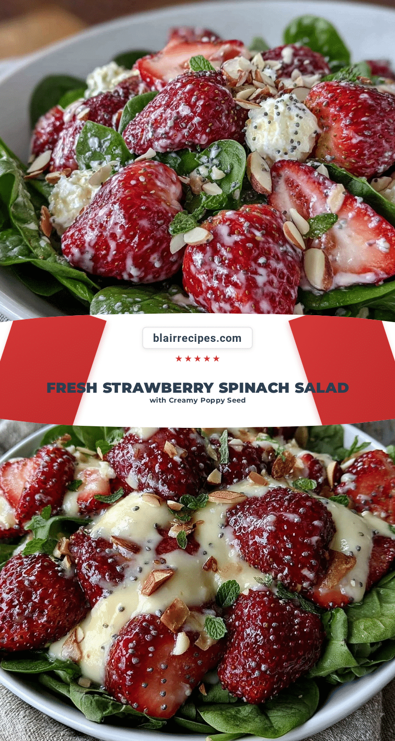 fresh strawberry spinach salad recipe