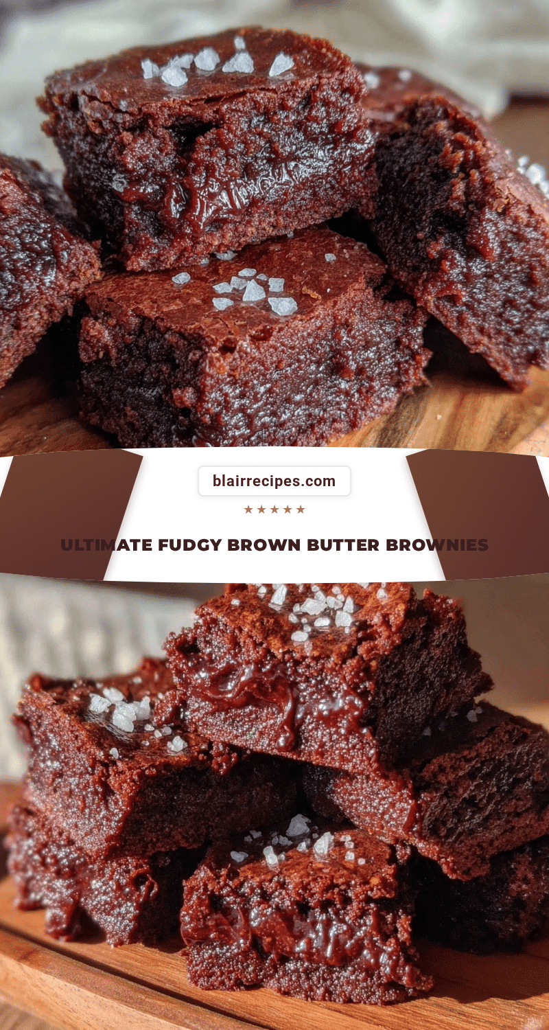 fudgy brown butter brownies recipe