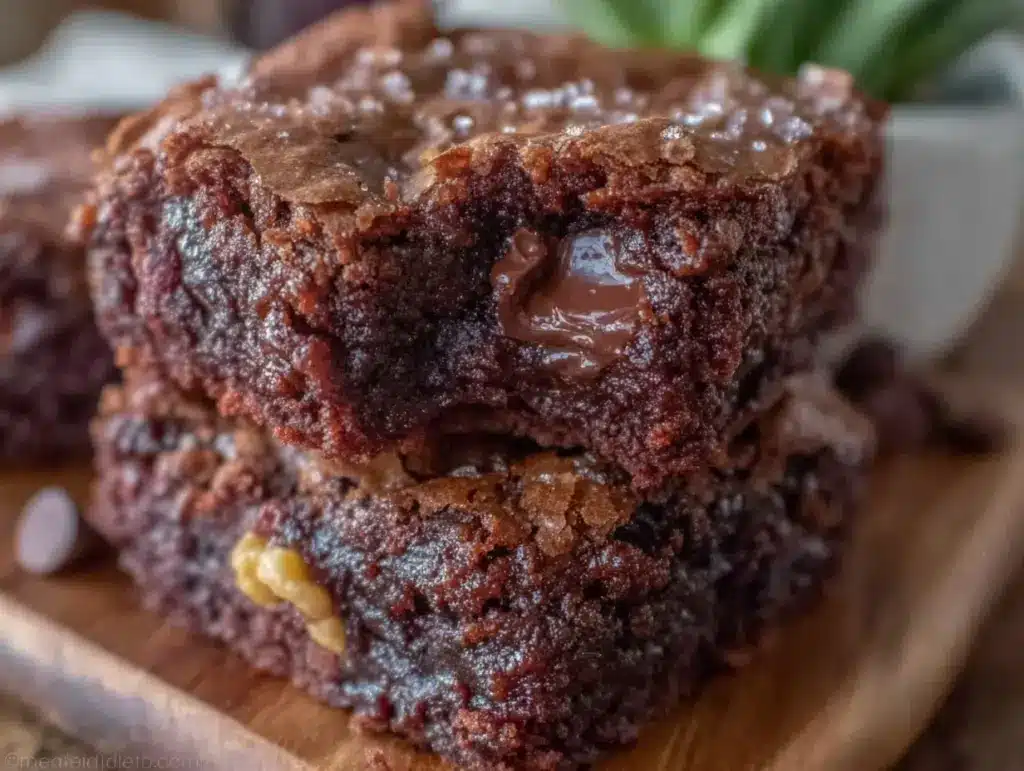 fudgy one-bowl brownies - featured image
