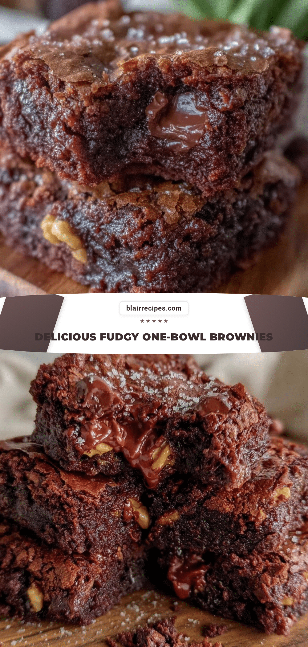 fudgy one-bowl brownies recipe