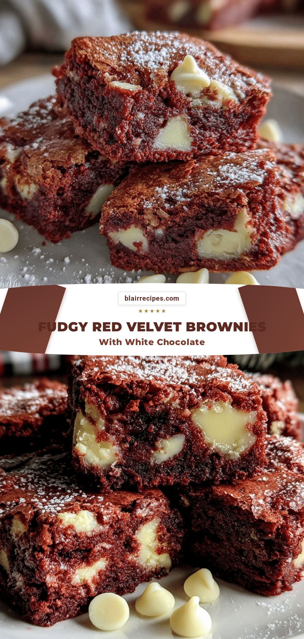 fudgy red velvet brownies recipe