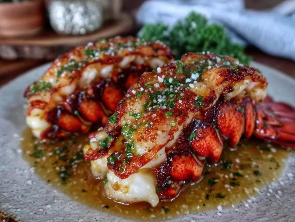 garlic butter lobster tails - featured image