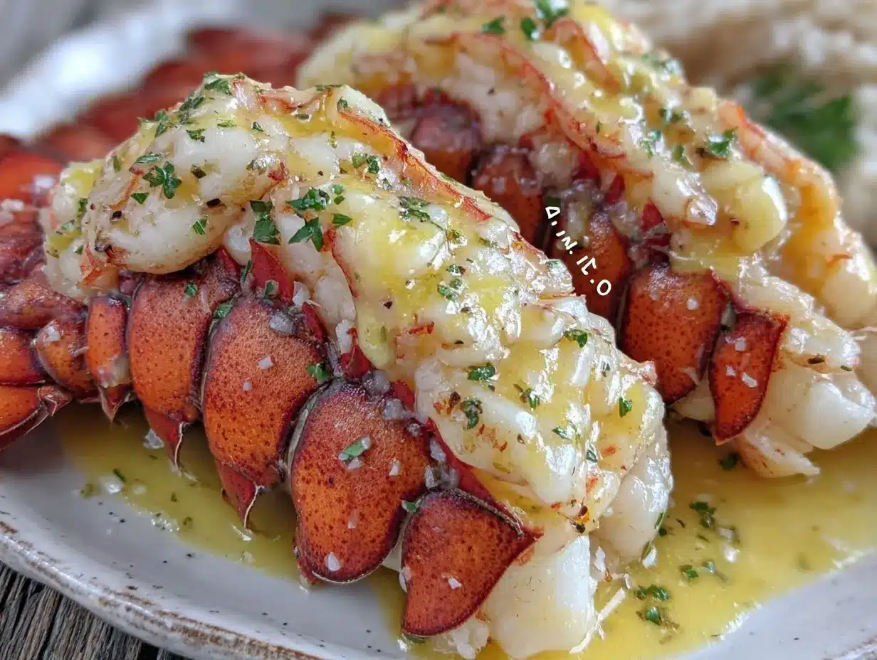 garlic butter lobster tails preparation steps