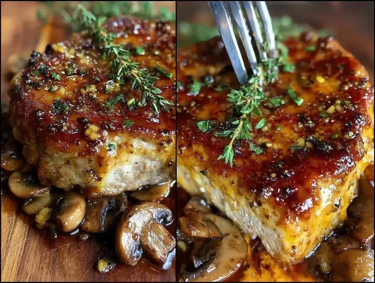 garlic butter pork chops preparation steps