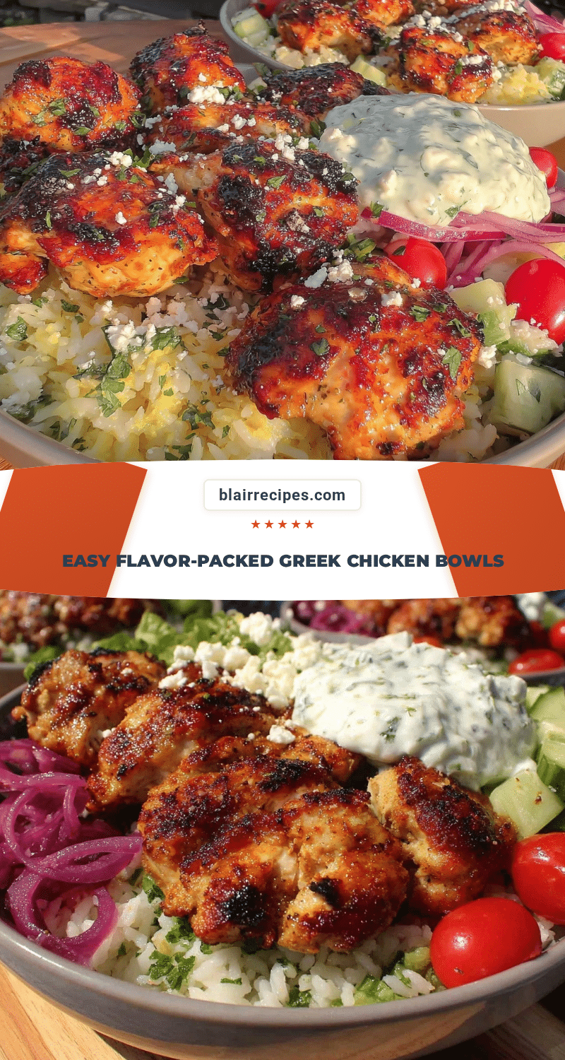 Greek chicken bowls recipe
