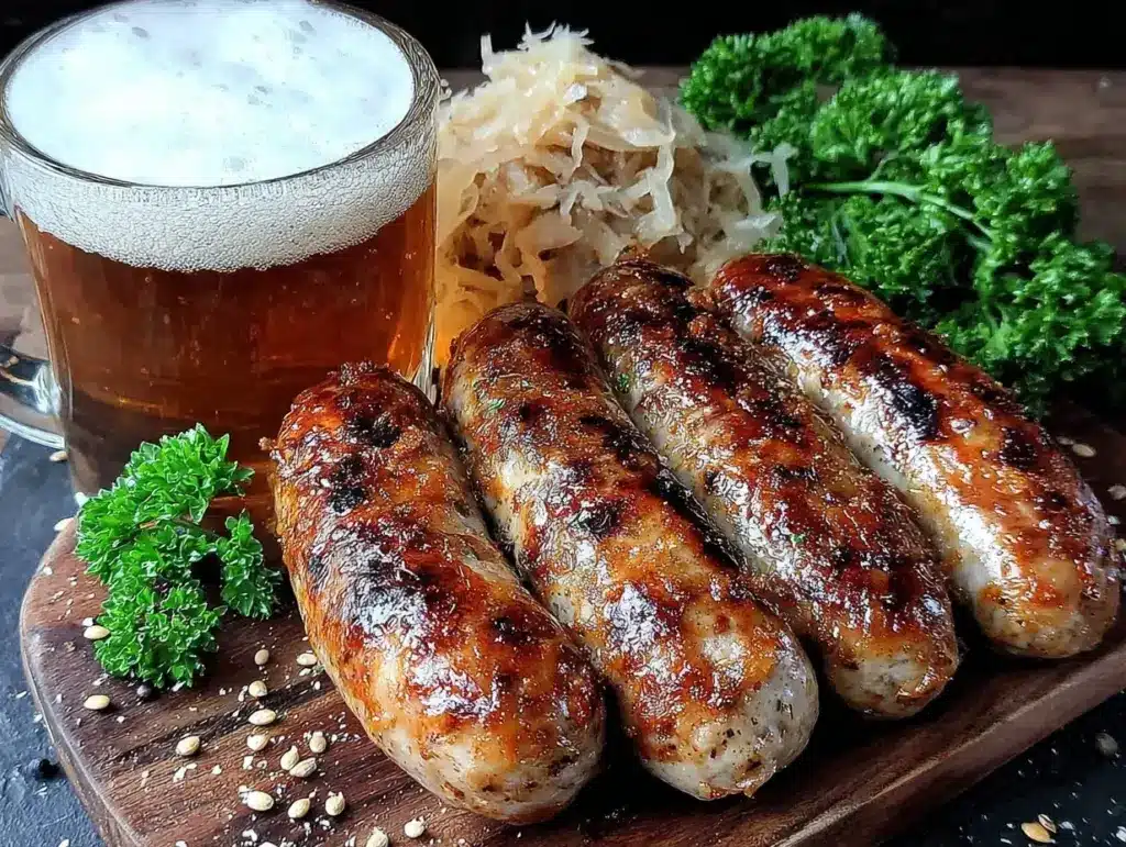 grilled brats and beer - featured image