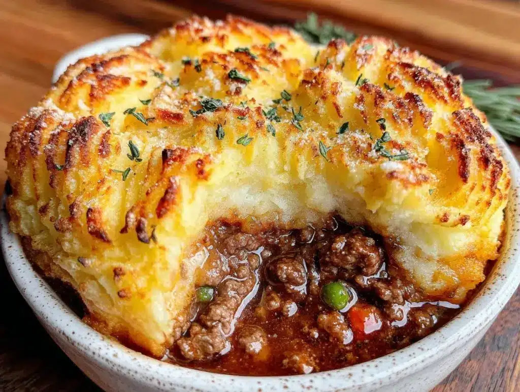 hearty shepherds pie with guinness gravy - featured image