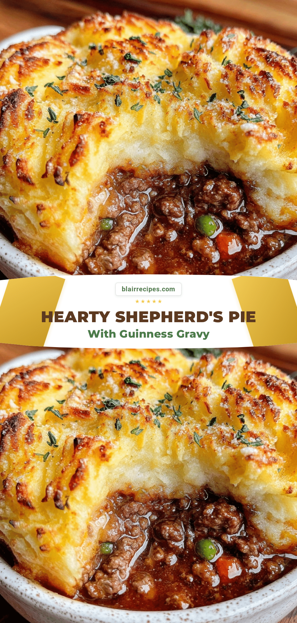 hearty shepherds pie with guinness gravy recipe