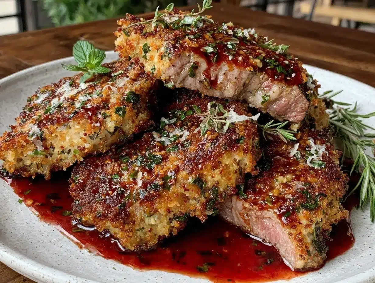 herb-crusted lamb chops preparation steps