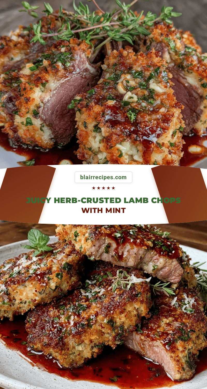 herb-crusted lamb chops recipe