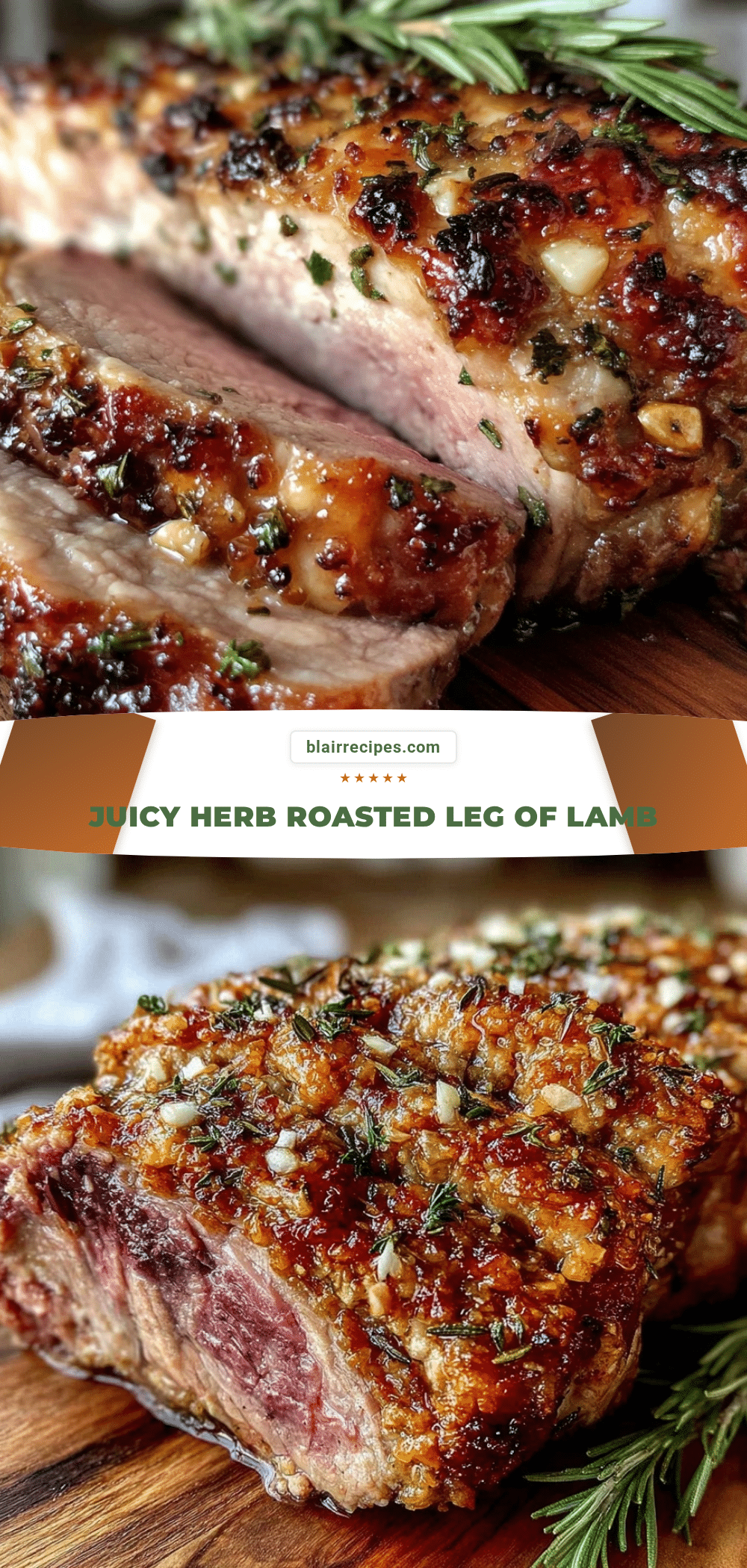 herb roasted leg of lamb recipe