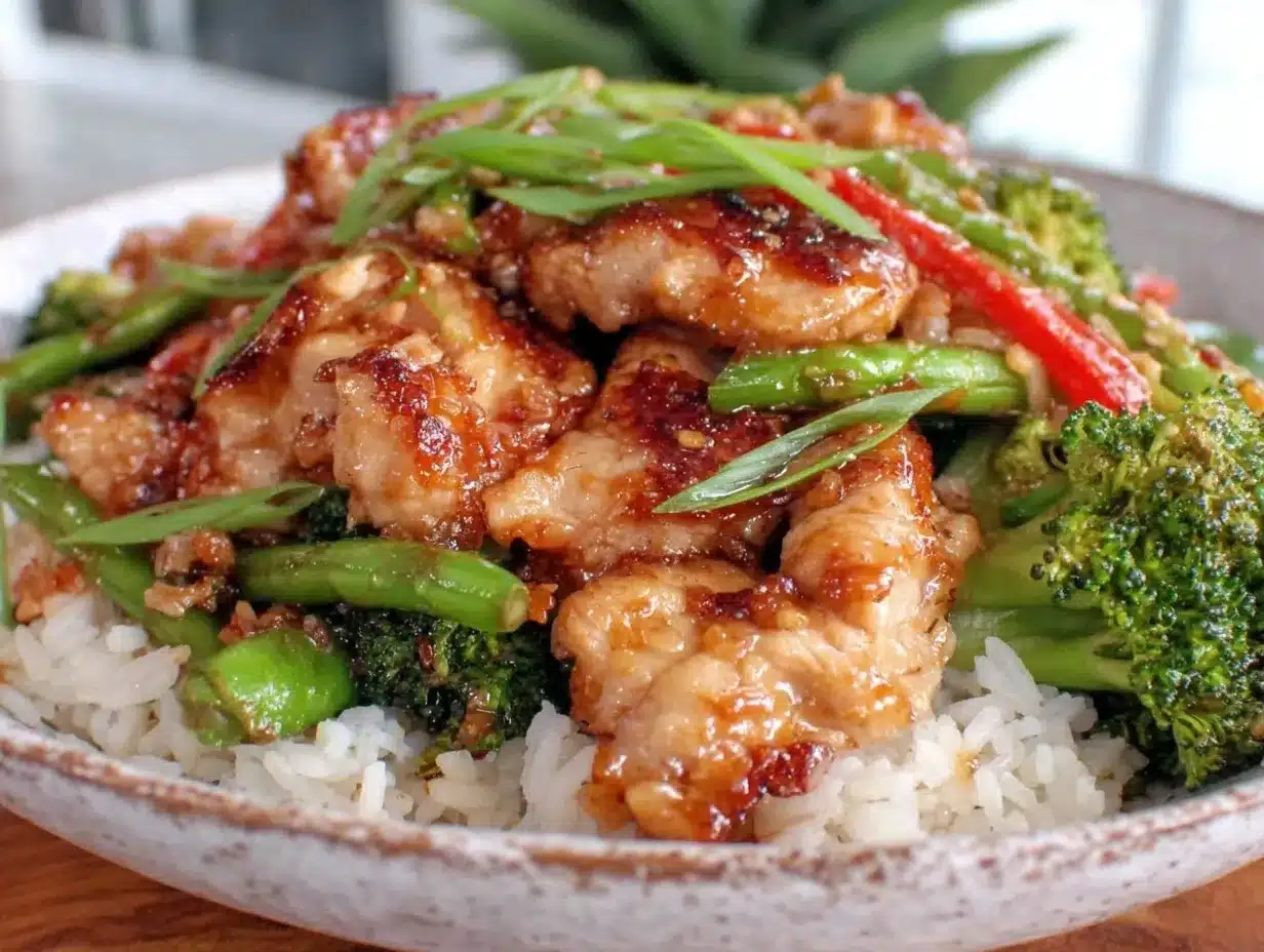 honey garlic chicken stir fry preparation steps