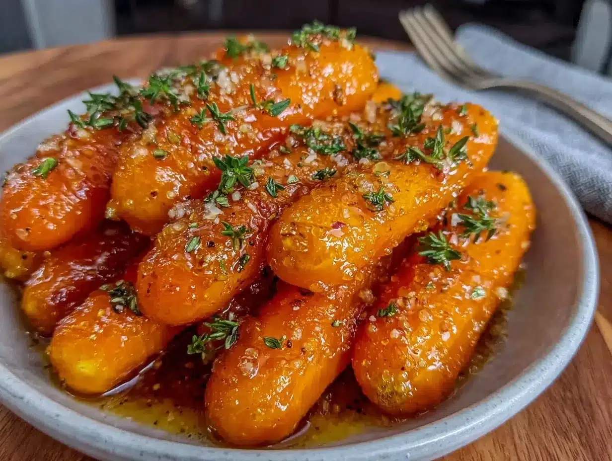 honey glazed carrots with fresh thyme preparation steps
