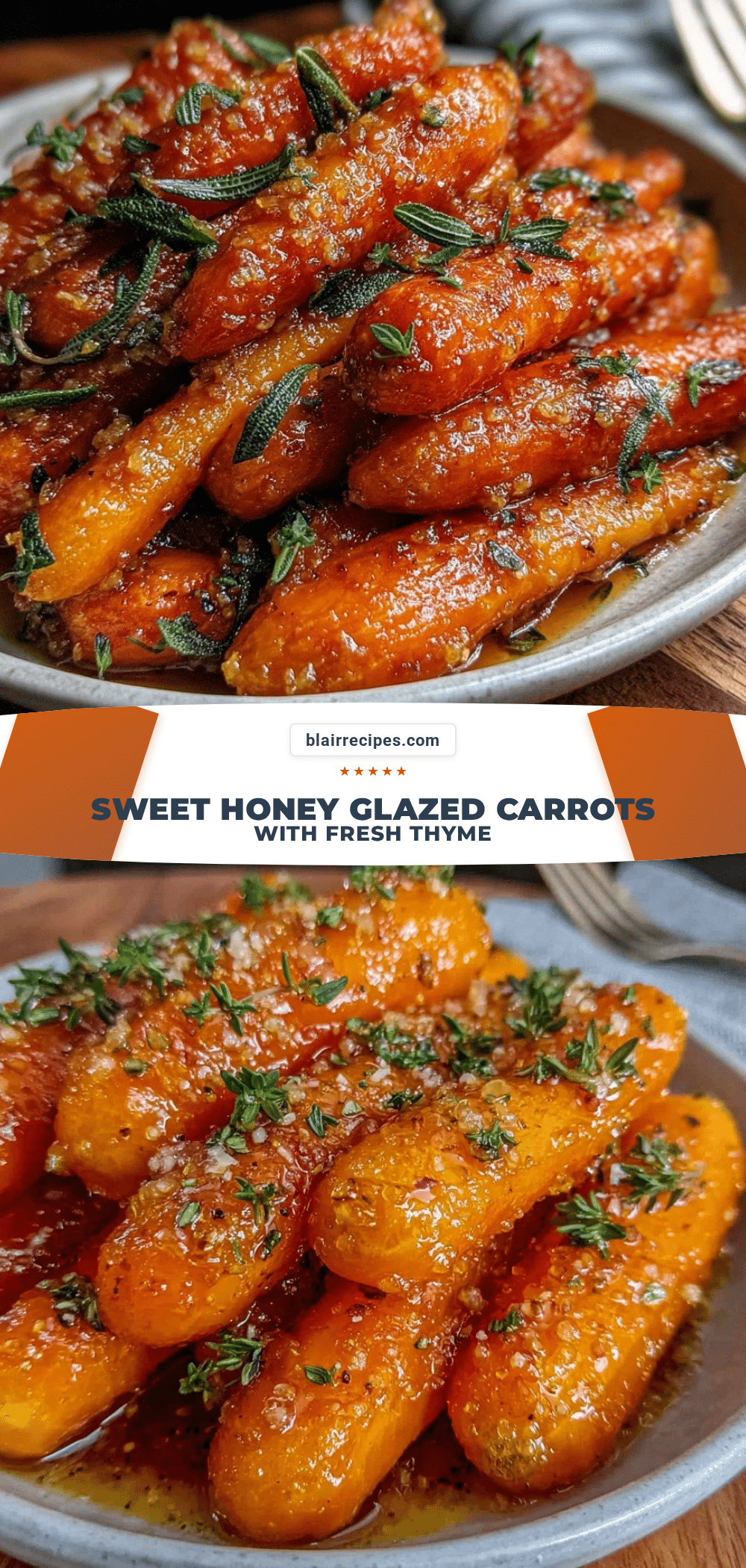 honey glazed carrots with fresh thyme recipe