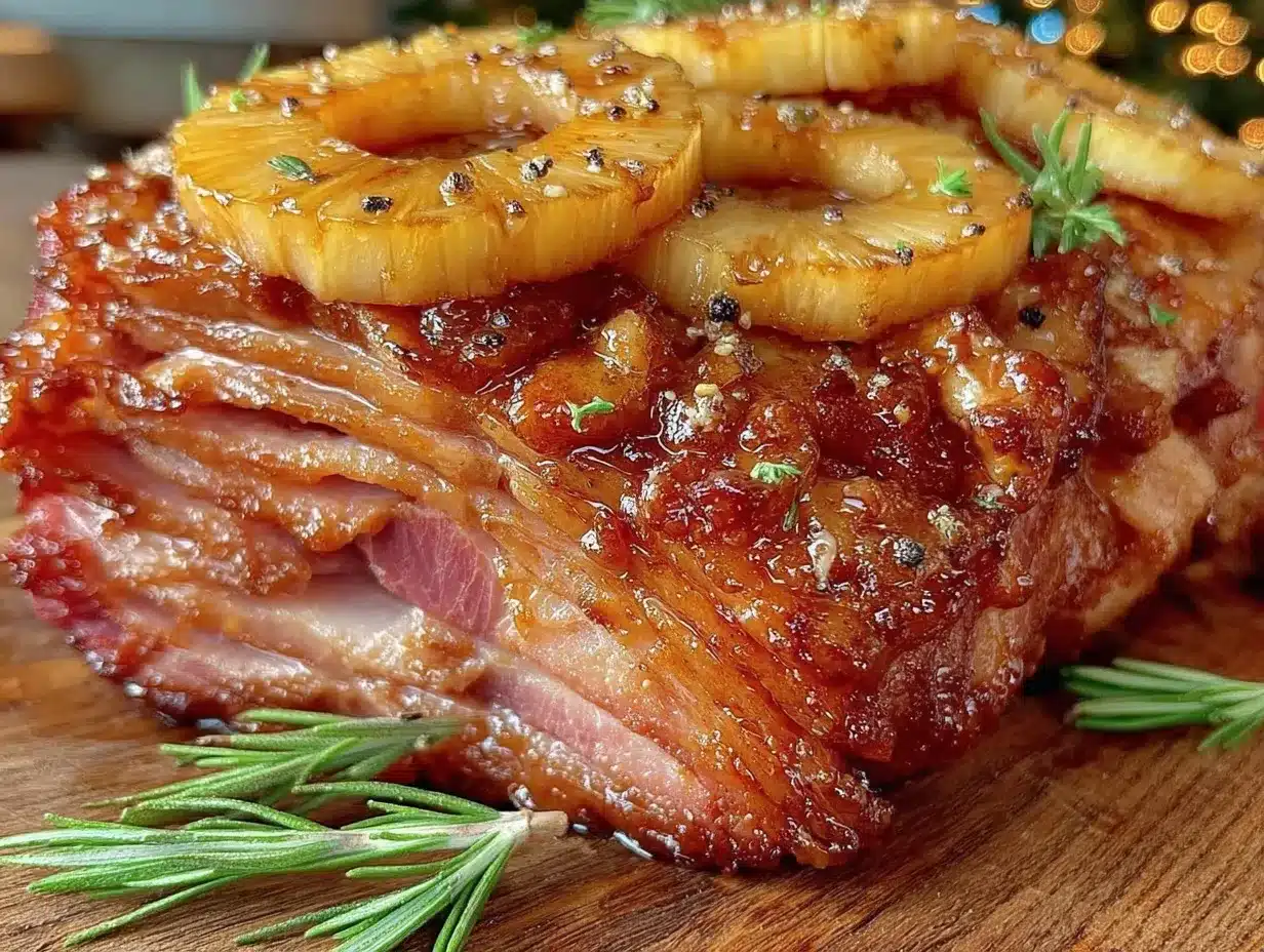 honey glazed ham with pineapple preparation steps