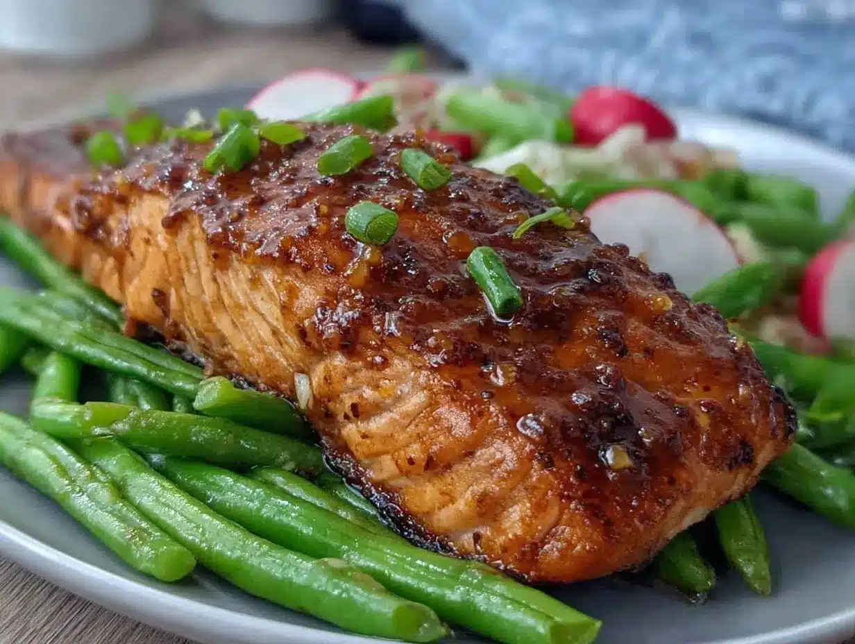 honey mustard glazed salmon preparation steps