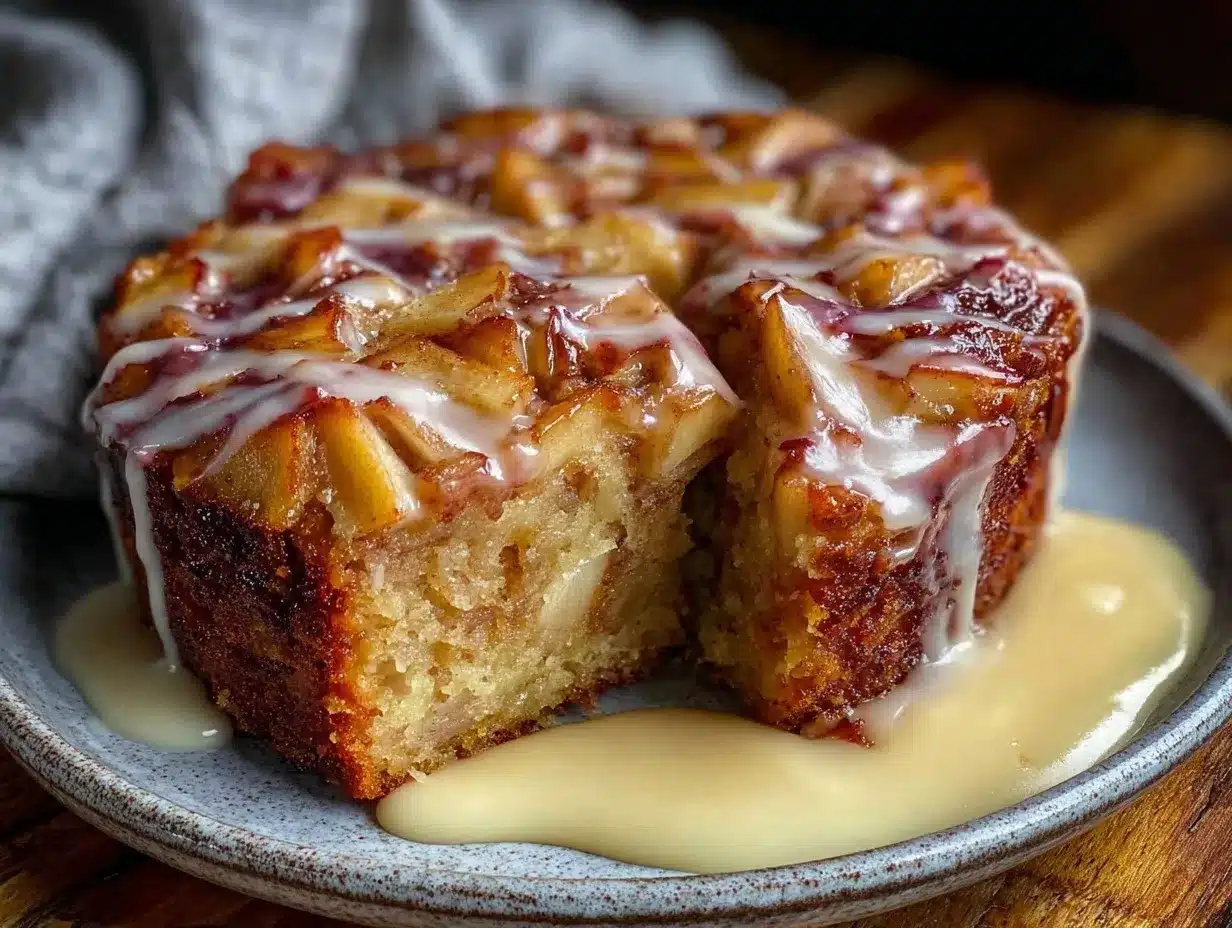 Irish apple cake preparation steps