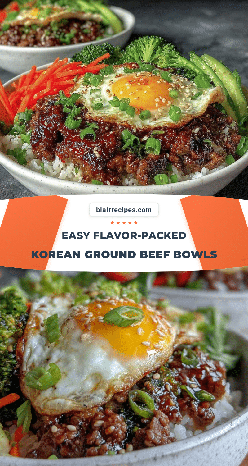 Korean ground beef bowls recipe