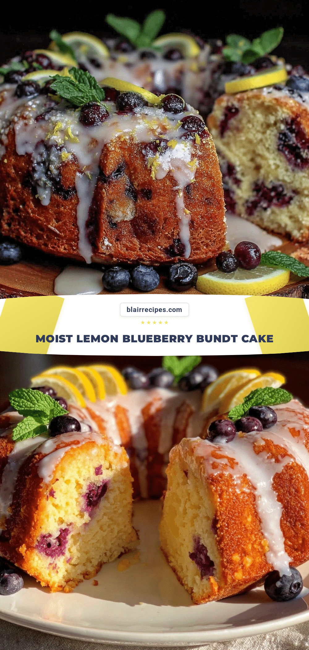 lemon blueberry bundt cake recipe