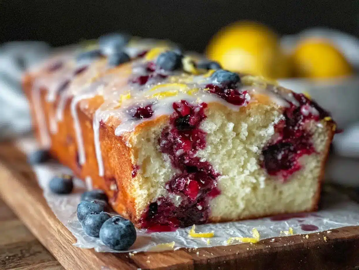 lemon blueberry easter bread preparation steps
