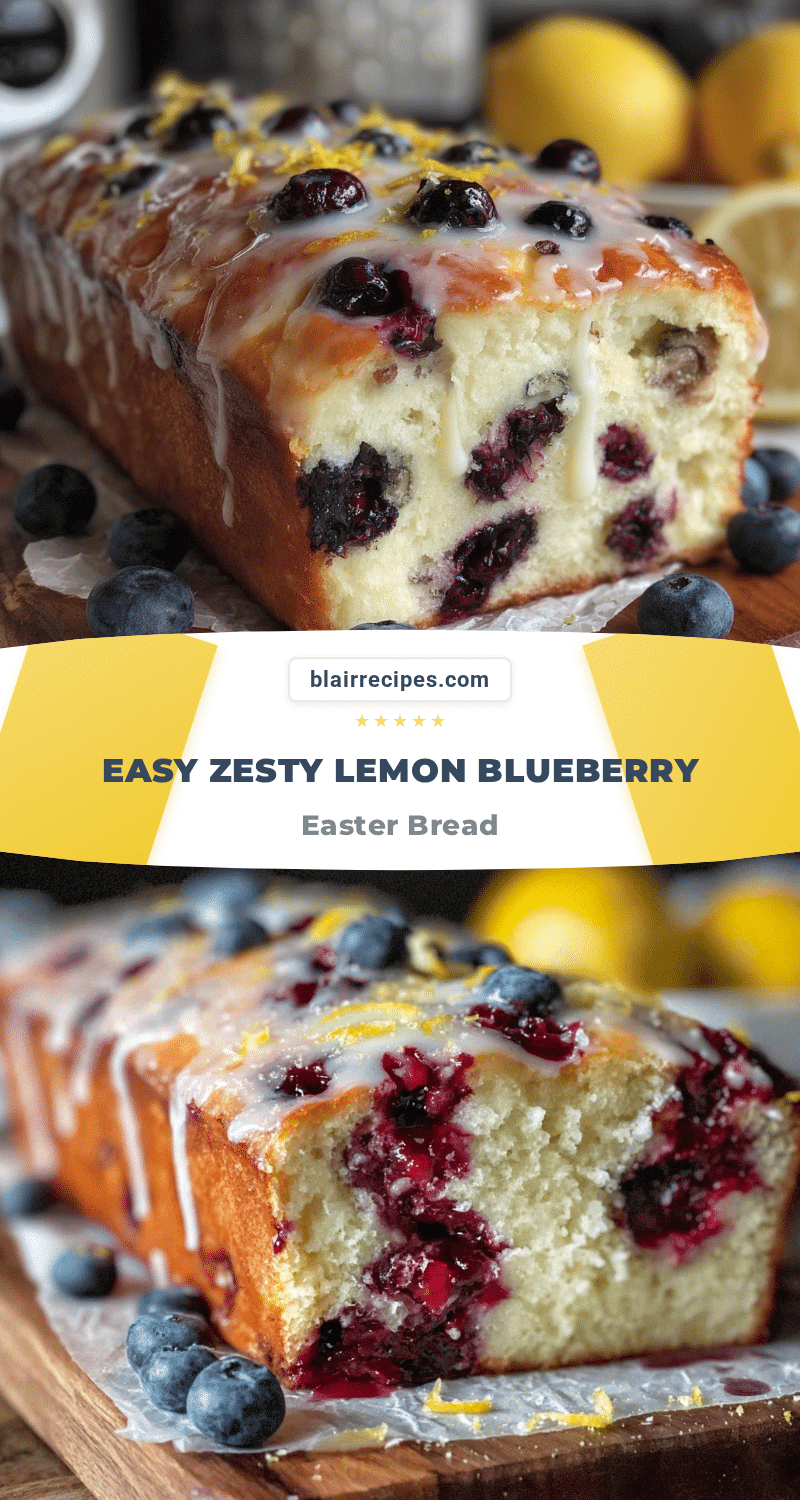 lemon blueberry easter bread recipe