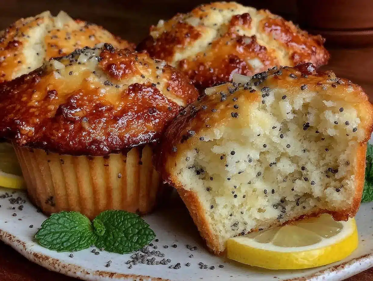 lemon poppy seed muffins preparation steps