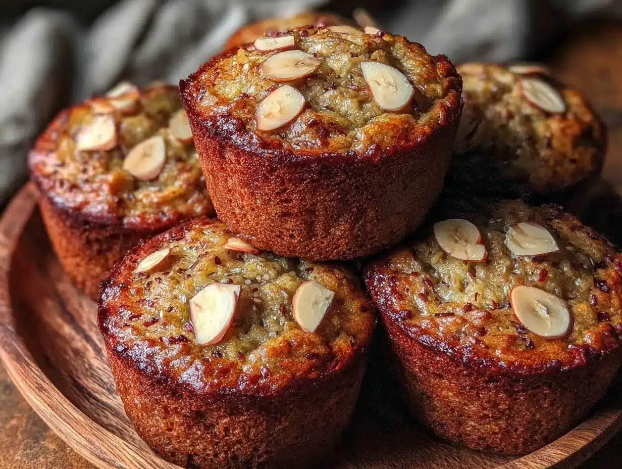 low-carb almond flour banana muffins preparation steps