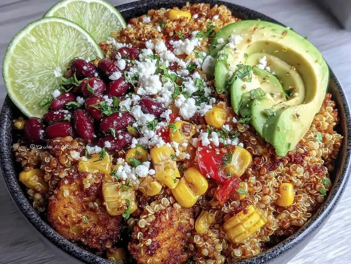 mexican quinoa bowl recipe preparation steps