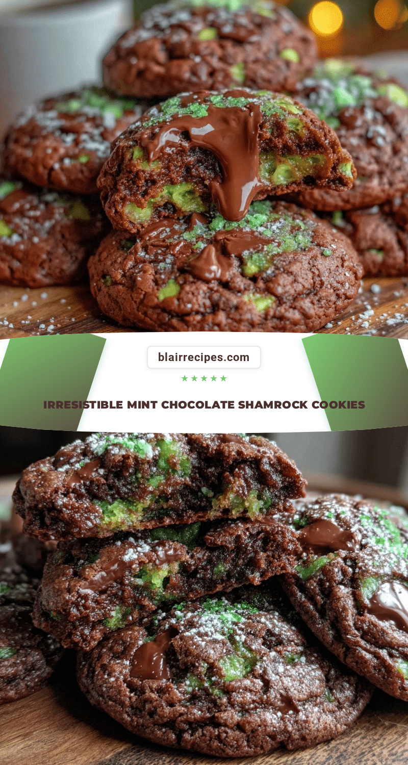 mint chocolate shamrock cookies recipe