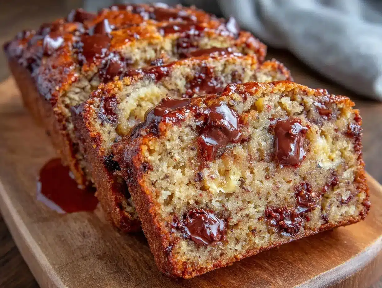 moist chocolate chip banana bread recipe preparation steps